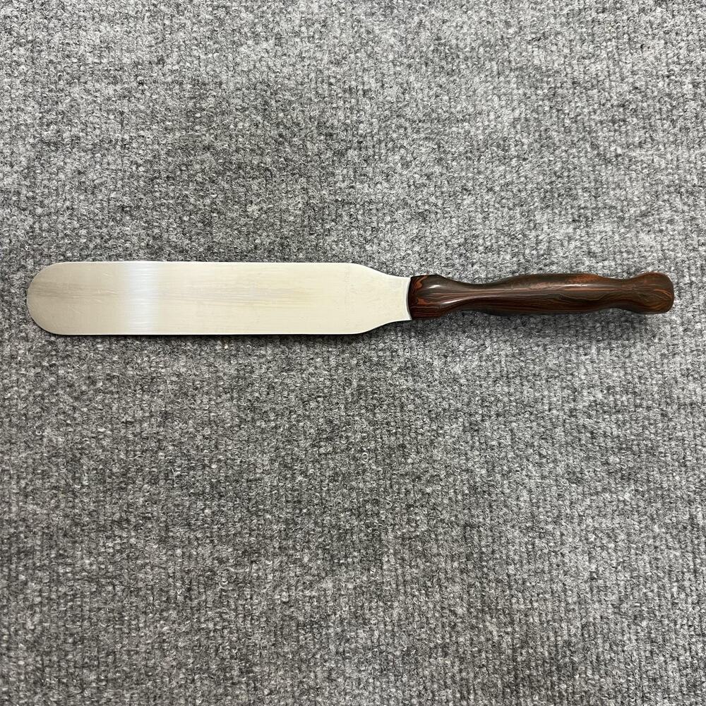 Cutco 1028 USA Spatula Knife Brown Swirl Handle Stainless Steel 13 Inch